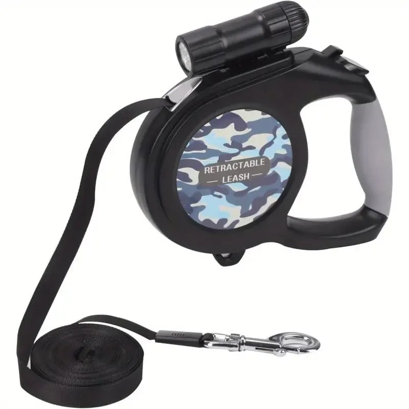 Dog lead for nightwalking with night light /torch