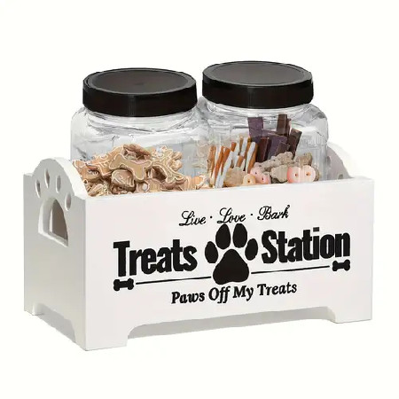 Dog treat station set of 2