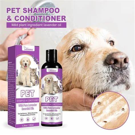 Pet flea shampoo and conditioner