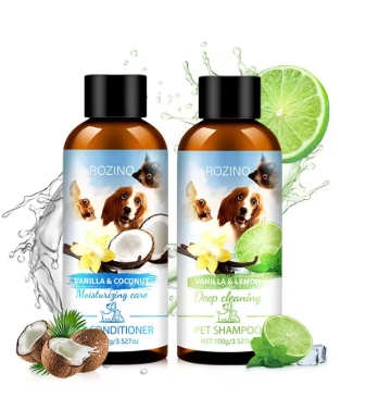 Coconut and Lime pet shower gel and conditioner