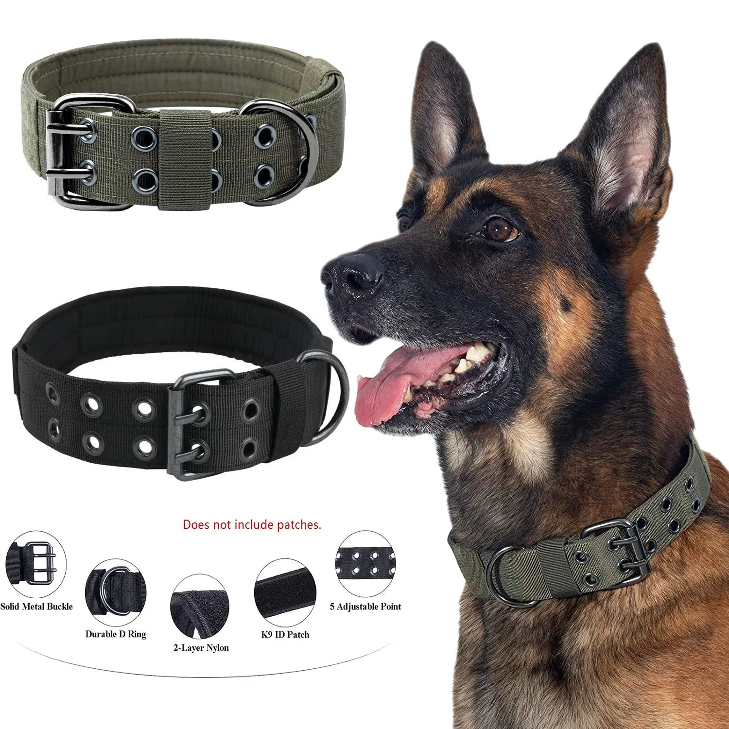Strong dog collar adjustable