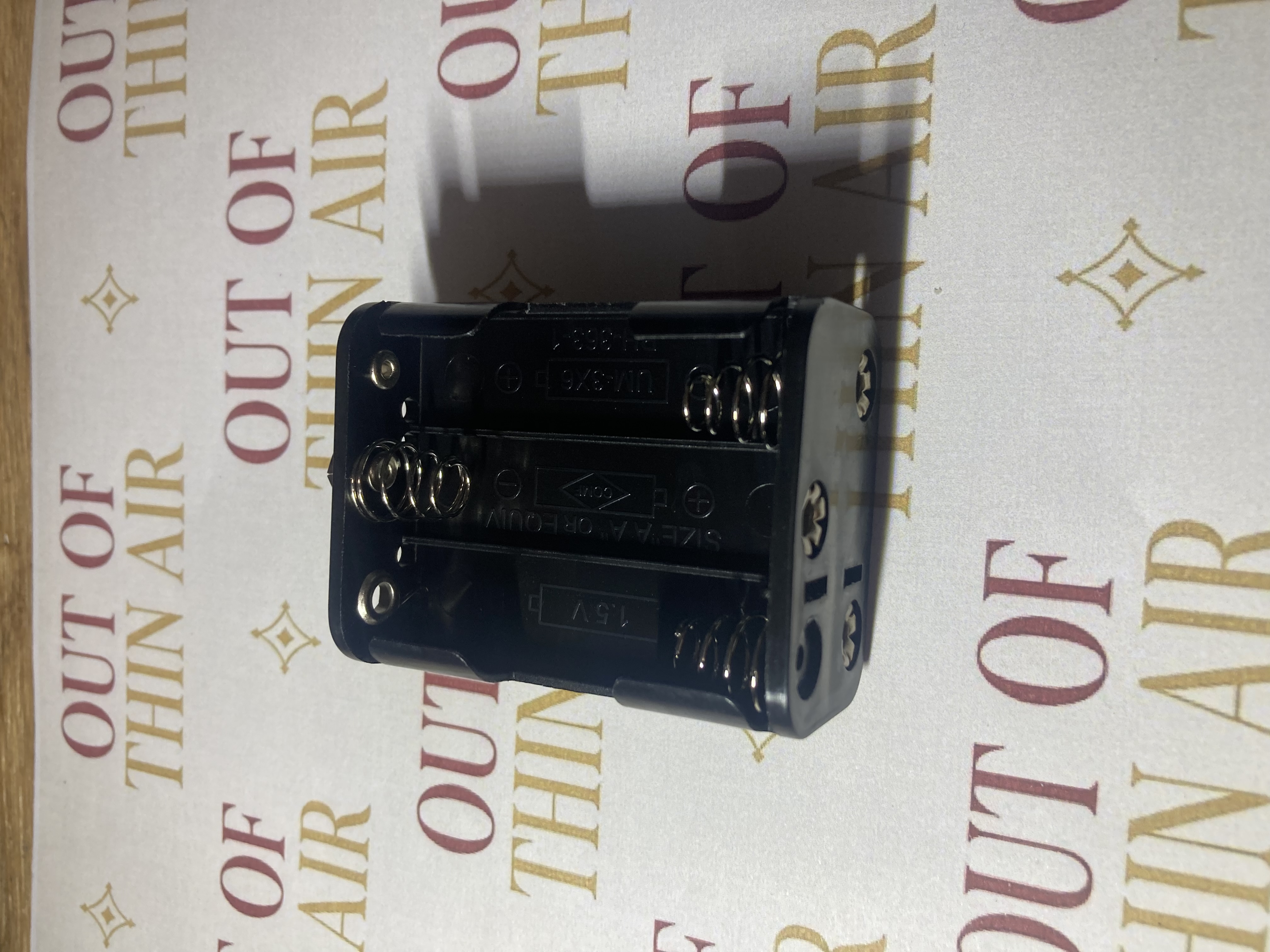 Battery box 6 way 6 by AA 9 volt