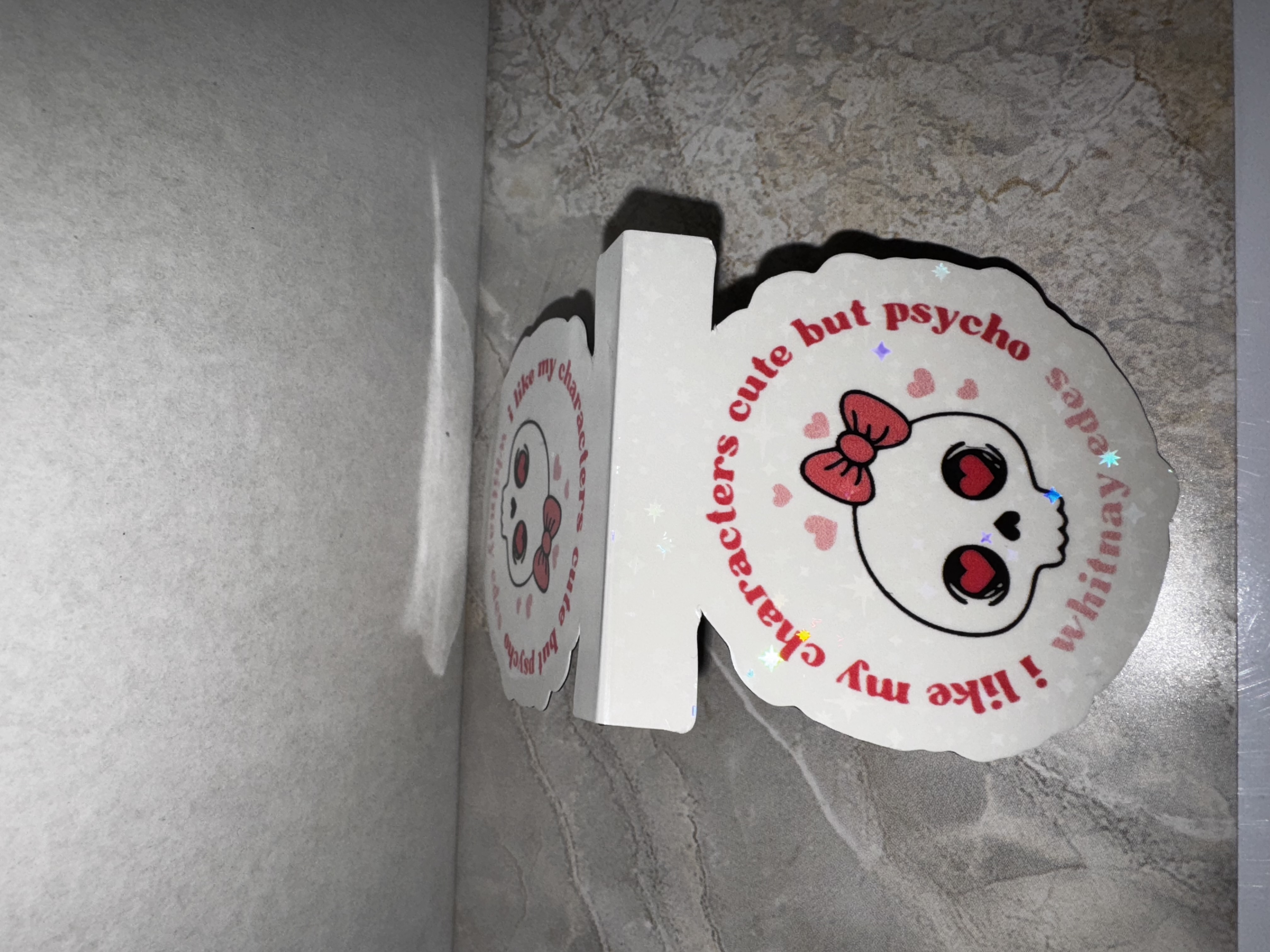Magnetic Cute but psycho bookmark
