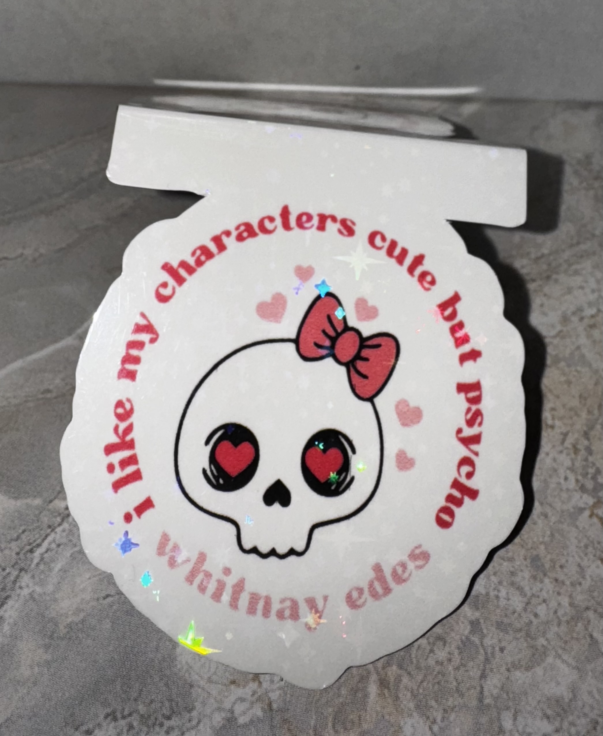 Magnetic Cute but psycho bookmark