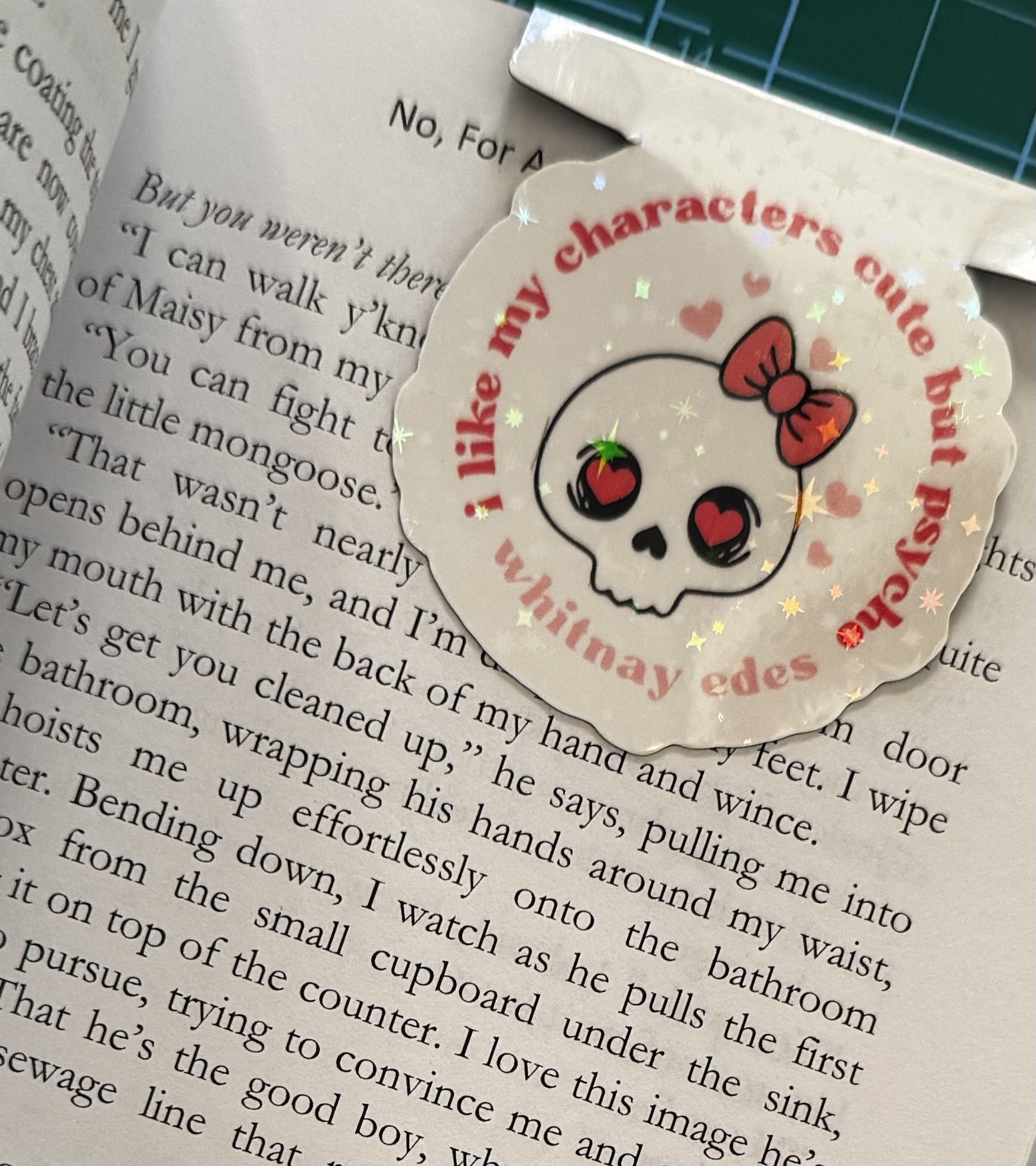 Magnetic Cute but psycho bookmark