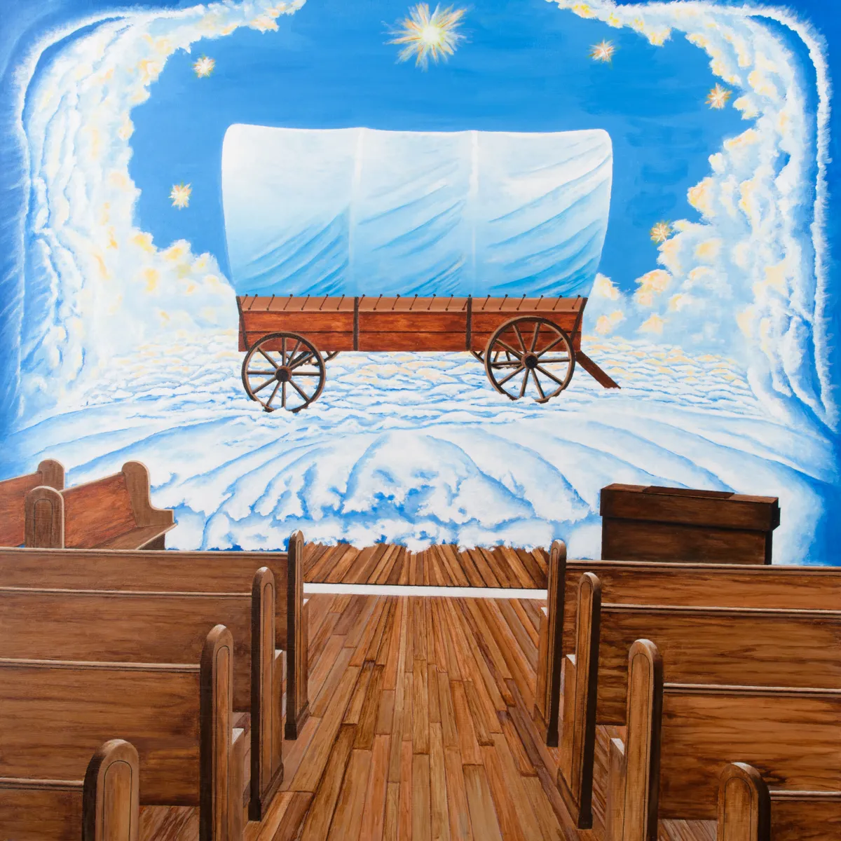Wagon - 18" x 18"