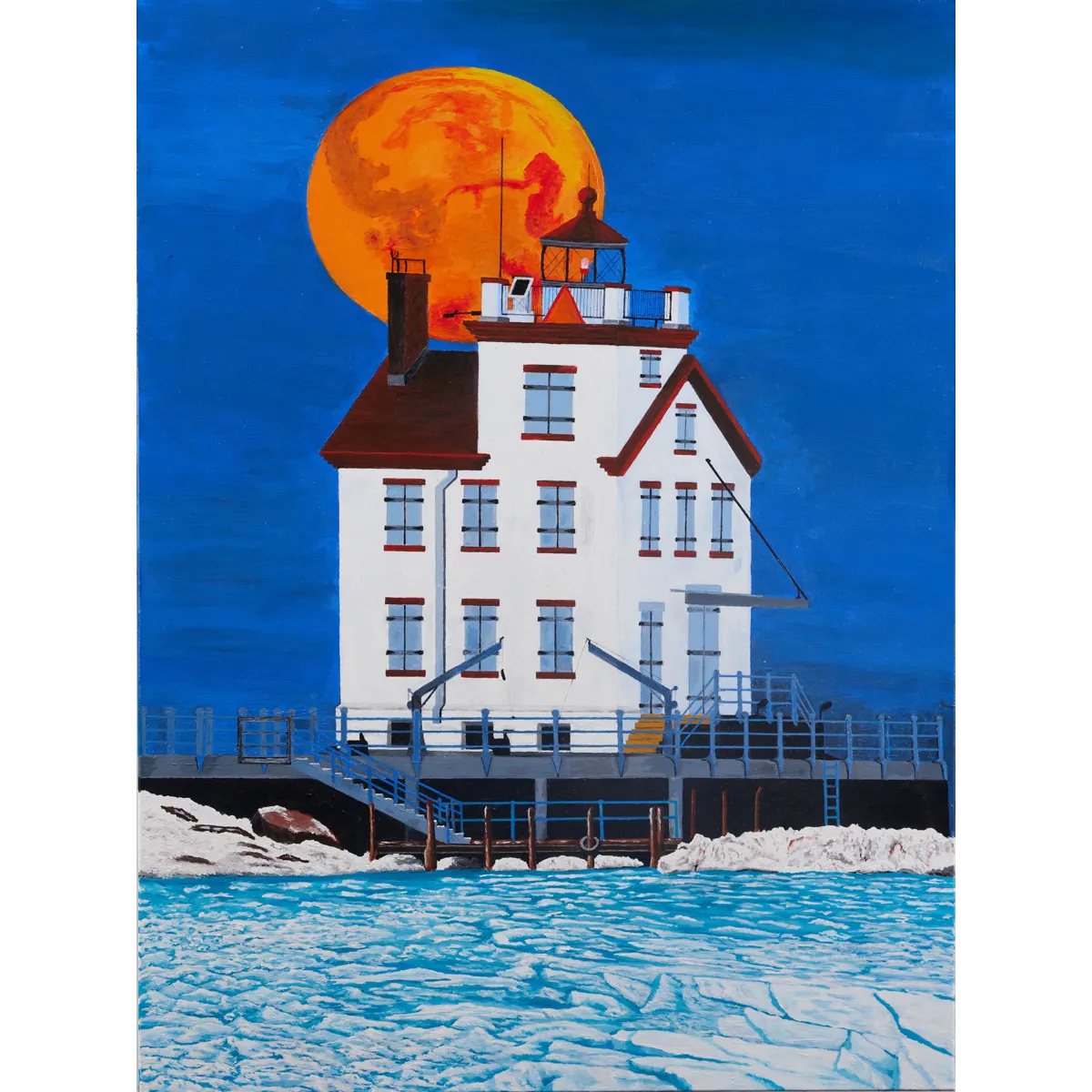 Fire & Ice - 40" x 30"