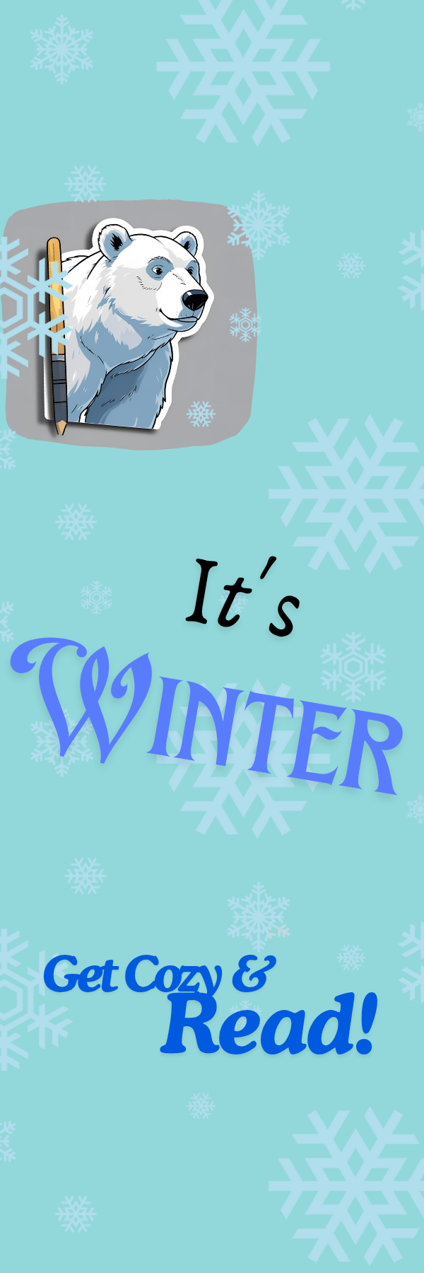 Get Cozy & Read Winter Bookmark