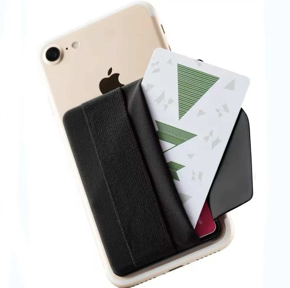 Mobile Cell Phone Credit Card Holder Pocket Wallet Pouch with Hand Strap