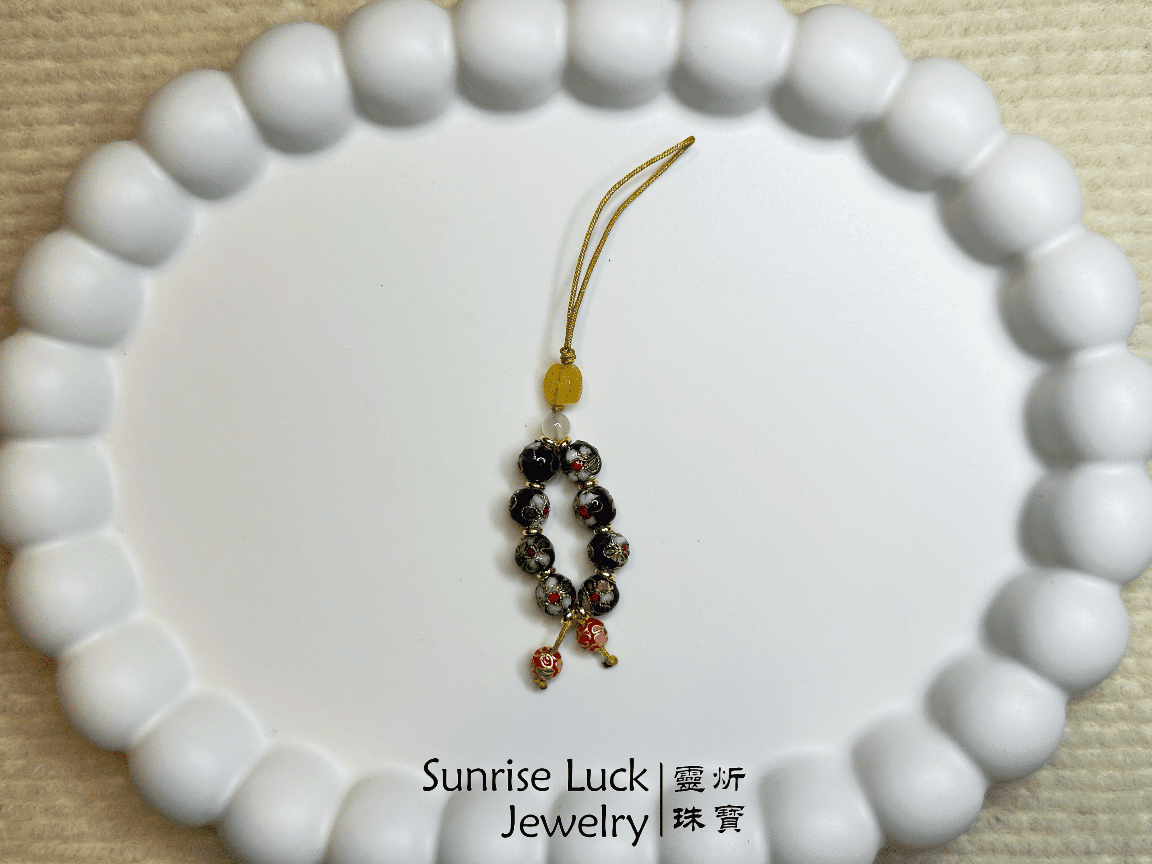 繁華縈繞・景泰藍吉運縷手機繩 Enchanted Prosperity - Cloisonné Fortune Thread Mobile Phone Rope