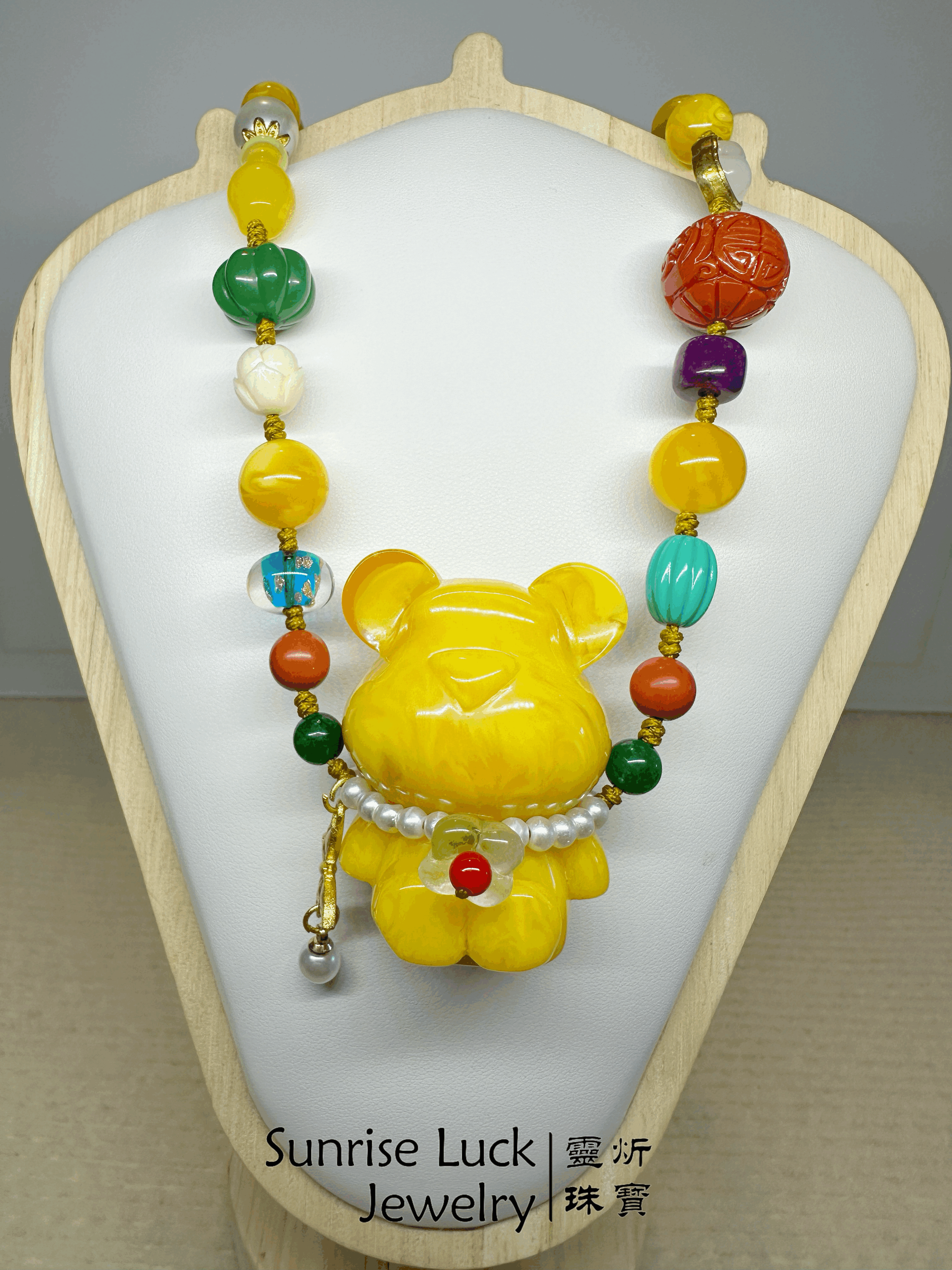 蜜潤熊佑項鍊 Honey Glow Bear Necklace