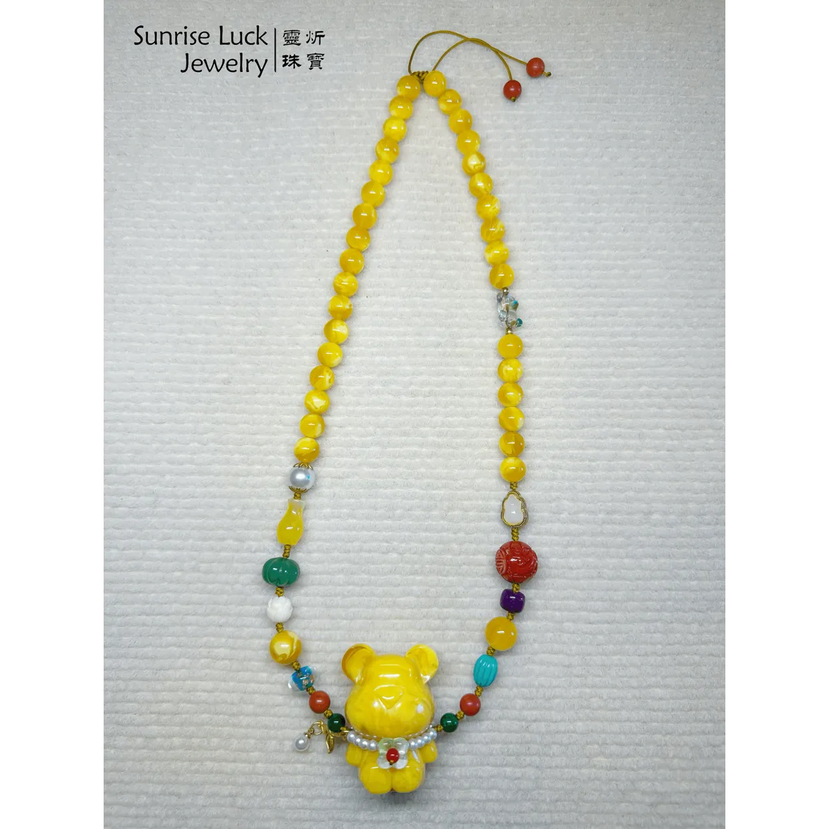 蜜潤熊佑項鍊 Honey Glow Bear Necklace