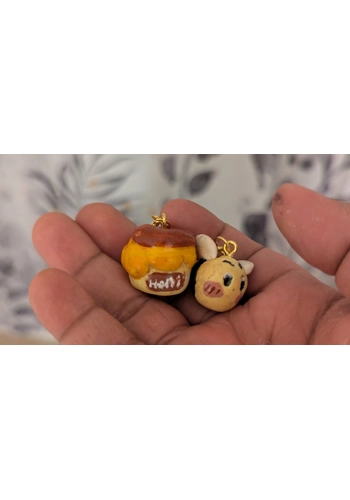 Honey Pot & Bee Charm D..