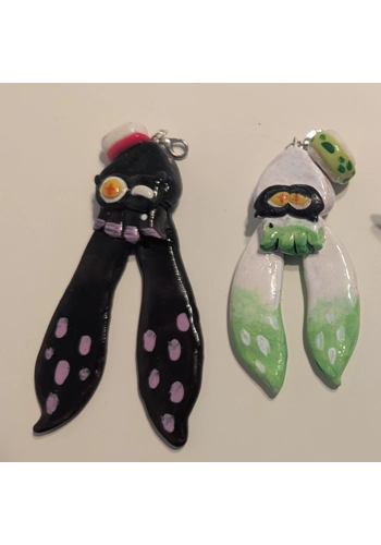 Callie & Marie Squid Form Charm Set – Splatoon’s Iconic Duo