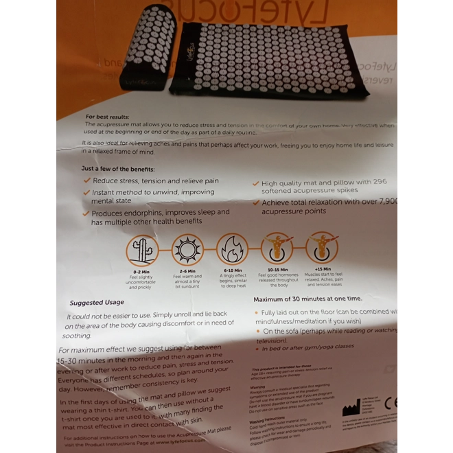 Additional Image for Lyfefocus Acupressure Mat & Pillow