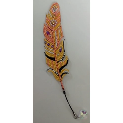 Acrylic Feather Shaped Bookmark