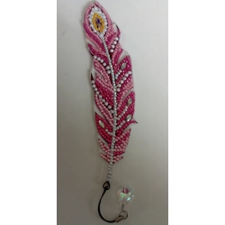 Acrylic Feather Shaped Bookmark