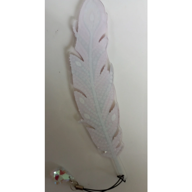 Additional Image for Acrylic Feather Shaped Bookmark