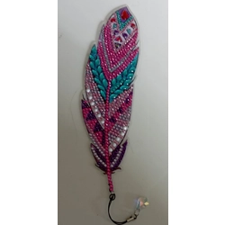Acrylic Feather Shaped Bookmark