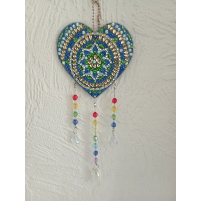 product Image for Diamond Art  Heart  Sun Catcher