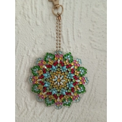 Diamond Art  Mandala  Keyring