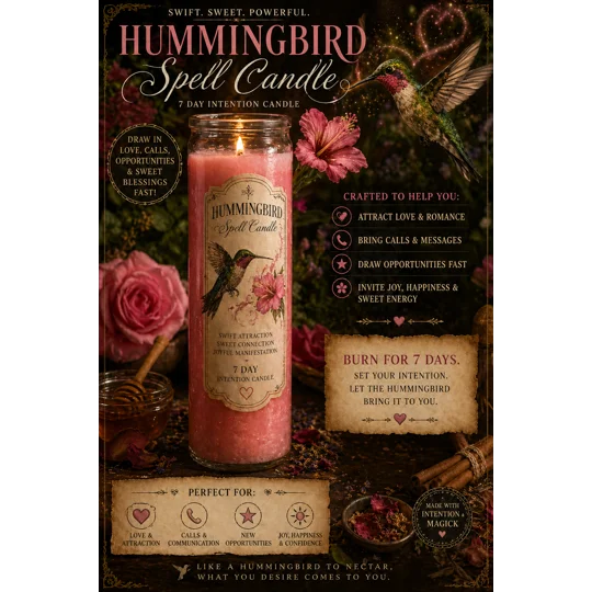 Hummingbird Candle