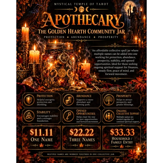 The Golden Hearth Community Jar