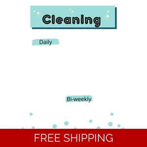 Cleaning schedule
