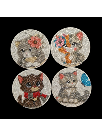 Coaster - Kittens (Set of 8)