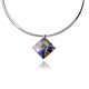 Murano glass pendant necklace with silver - Anni..