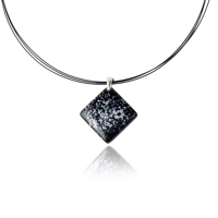 Murano Glass pendant necklace wit..