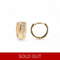 Hoops earrings - Gold plated earr..