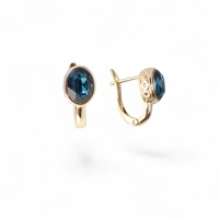 18k Gold Plated Earrings with a T..