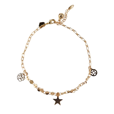 18k gold plated women's anklets bracelet BP190