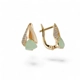 Radiant 18K Gold-Plated Earrings with Modern App..