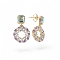 18k Gold Plated Earrings with Hyp..