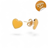 Heart earrings with gold plated j..
