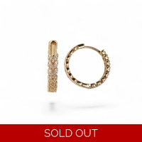 Gold plated hoops earrings for we..