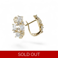 Glamorous 18K Gold-Plated Earring..