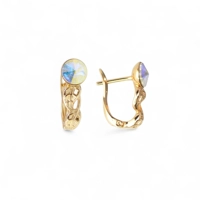 18k Gold Plated Earrings with a M..