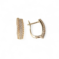 Hypoallergenic 18k Gold Plated Ea..