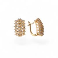 Waterproof 18k Gold Plated Earrin..