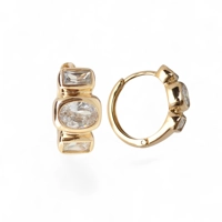 18k gold plated Hoops Earrings fo..