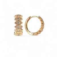 Hoops 18k Gold Earrings Christmas..