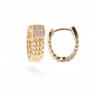 18K Gold Filled earrings hoops st..