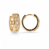 Jewelry with 18k gold plated earr..