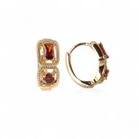 Woman Gift - Red Color 18k gold p..