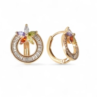 Fashion 18k gold plated earrings ..