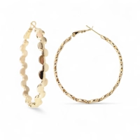 18K Gold Plated hoops earrings