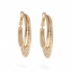 18K Gold Plated Earrings with Large Hoops Style